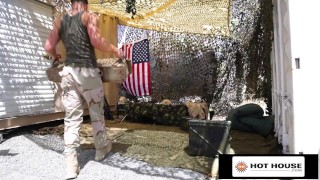 Army Jocks Fuck Hard At A Military Base - HotHouse