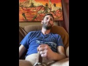 Preview 5 of Solo masturbation smoking with prostate toy