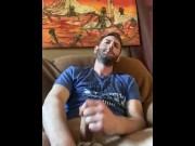 Preview 6 of Solo masturbation smoking with prostate toy