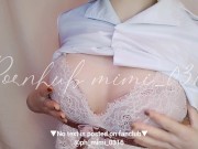 Preview 6 of Nipple orgasm while wearing a micro-mini skirt. Japanese amateur skinny woman