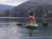 Preview 4 of I took off my clothes to "shock n disturb" fishermen and border guards on a mountain border lake