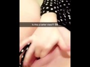 Preview 1 of Sexting my step bro on Snapchat until he fucks me and cums in my pussy!