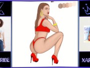 Preview 4 of Fan Art of top actress Lana Rhoades (the frame is taken from the video BLACKED)