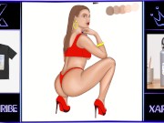 Preview 5 of Fan Art of top actress Lana Rhoades (the frame is taken from the video BLACKED)