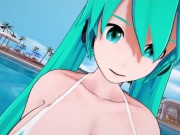 Preview 6 of Futa Hatsune Miku Sex at the resort Taker POV