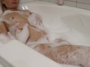 Preview 3 of Very Sexy Girl Masturbates And Enjoys Bubble Bath