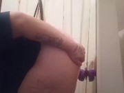 Preview 2 of Fucking dildo on mirror side pov