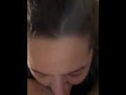Preview 2 of Veterans Day blowjob. Autumn sucks cock and swallows a huge load