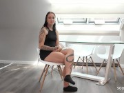 Preview 4 of GERMAN SCOUT - TALL TATTOO TEEN SHARLOTTE I PICKUP AND RAW FUCK I REAL STREET CASTING