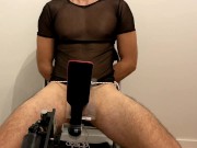 Preview 4 of CBT with Spanking Machine painful orgasm