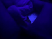 Preview 1 of Horny with the blacklight on