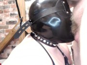 Preview 1 of Latex slave throat fucking