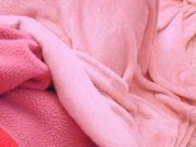 Preview 1 of Pov : It's cold and a girl masturbates to be warm satisfyer under the sheets cute teen orgasm