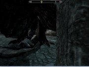 Preview 3 of Skyrim porn! Dragon fucks a girl with his huge cock | PC Game