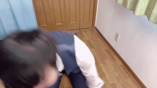Japanese boy blindfolded and messing with his nipples [Dry orgasm] [Ecstasy]