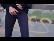 Preview 3 of Cameltoe I wore tight yoga pants ripped in public Orgasm