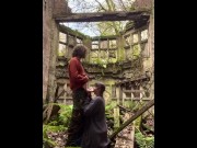 Preview 3 of British couple suck and fuck in an abandoned mansion