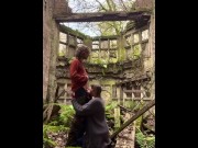 Preview 6 of British couple suck and fuck in an abandoned mansion