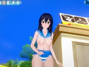 Preview 3 of Koikatsu![Strike the bloode ] Yukina Himeragi with SEX (3D Hentai)