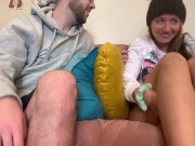 Preview 2 of My step-dad catches me touching myself and wants to helps me SQUIRT!