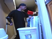 Preview 1 of Step Bro Does Laundry But No One Gets Stuck