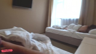 Fucked a sexy colleague in a hotel on a business trip