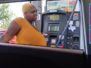Preview 4 of Flashing My Big 38N Tits At The Gas Station