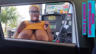 Flashing My Big 38N Tits At The Gas Station