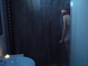 Preview 1 of Polish kurwa JoPlum milks giant cock under shower