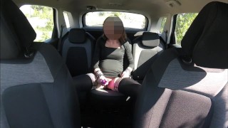 Dogging my wife in public car parking squirting and fucking an voyeur Caught by people - MissCreamy