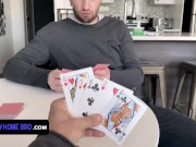 Preview 1 of Sexy Twink StepBrother Loses A Game Of Strip Poker And Gets On His Knees To Satisfy His Big StepBro