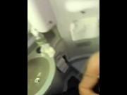 Preview 2 of RUSSIAN PROSTITUTE SUCKS IN THE AIRPLANE TOILET/EXPENSIVE ESCORT GIRL