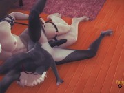 Preview 5 of Genshin Impact Furry - Zhongli Cat Fucked in diferent positions (Uncensored)