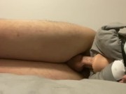 Preview 4 of Guy Fucks Fleshlight Intense Moaning until Orgasm - Shaking Legs Orgasm Creampie