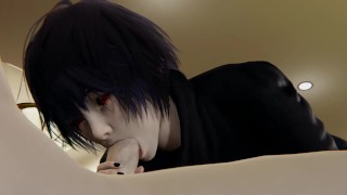 KANEKI CUM IN TOUKA'S MOUTH