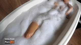 "I WANT TO SEE YOU ENJOY WITH ME" - Italian girl masturbates with dildo