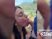Preview 4 of FRESH AIR AND PUBLIC SLOPPY BLOWJOB
