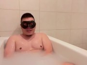 Preview 6 of japanese chubby man, so much fun! Lotion bath play with "Bath Slime".