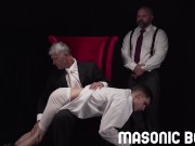 Preview 1 of MasonicBoys - Confused boy spanked and milked in front of older daddies