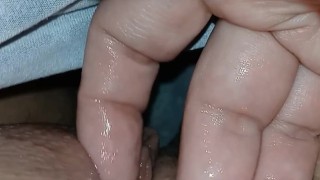 Cute teen vibrating wet pussy and clit til she shakes with multiple squirting orgasms!