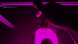 【Japanese Amateur Couple】Fingering my girlfriend with Pocket TENGA + Clitoris Suction Vibrator