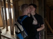 Preview 1 of two twinks fuck in an abandoned building