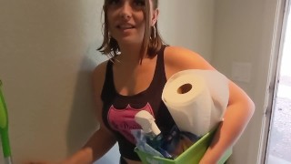 Casting Curvy: My Thick Maid Cleans Naked For A Good Review