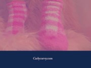 Preview 1 of Cute socks and pussy play in a soft pink setting!