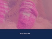 Preview 2 of Cute socks and pussy play in a soft pink setting!