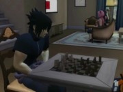 Preview 3 of Hentai - Sakura encuentra a su amiga Ino siendo follada por Sasuke en el cuarto de su hija Sarada