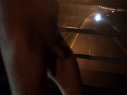 Preview 3 of Naked walk over a highway bridge in public