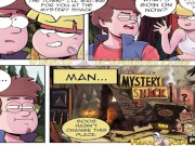 Preview 4 of Gravity falls the next summer - Dipper's foursome reverse gangbang || Outdoor Cabin Orgy