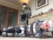 Preview 2 of Sissy catsuit vibrator bondage orgasm