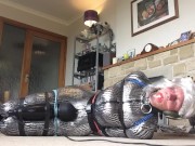 Preview 6 of Sissy catsuit vibrator bondage orgasm